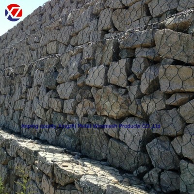 2.7mm Diameter Galfan Coating Gabion Retaining Wall